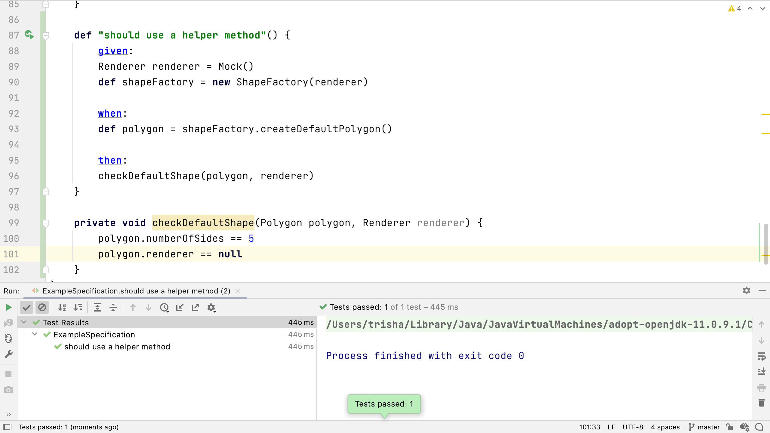 Failing Helper
