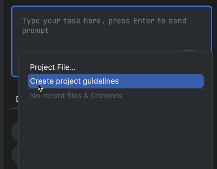 Go App Project Guidelines using Junie